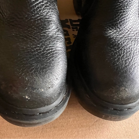 Dr Marten double zip milled Napa boots. - Picture 2 of 4